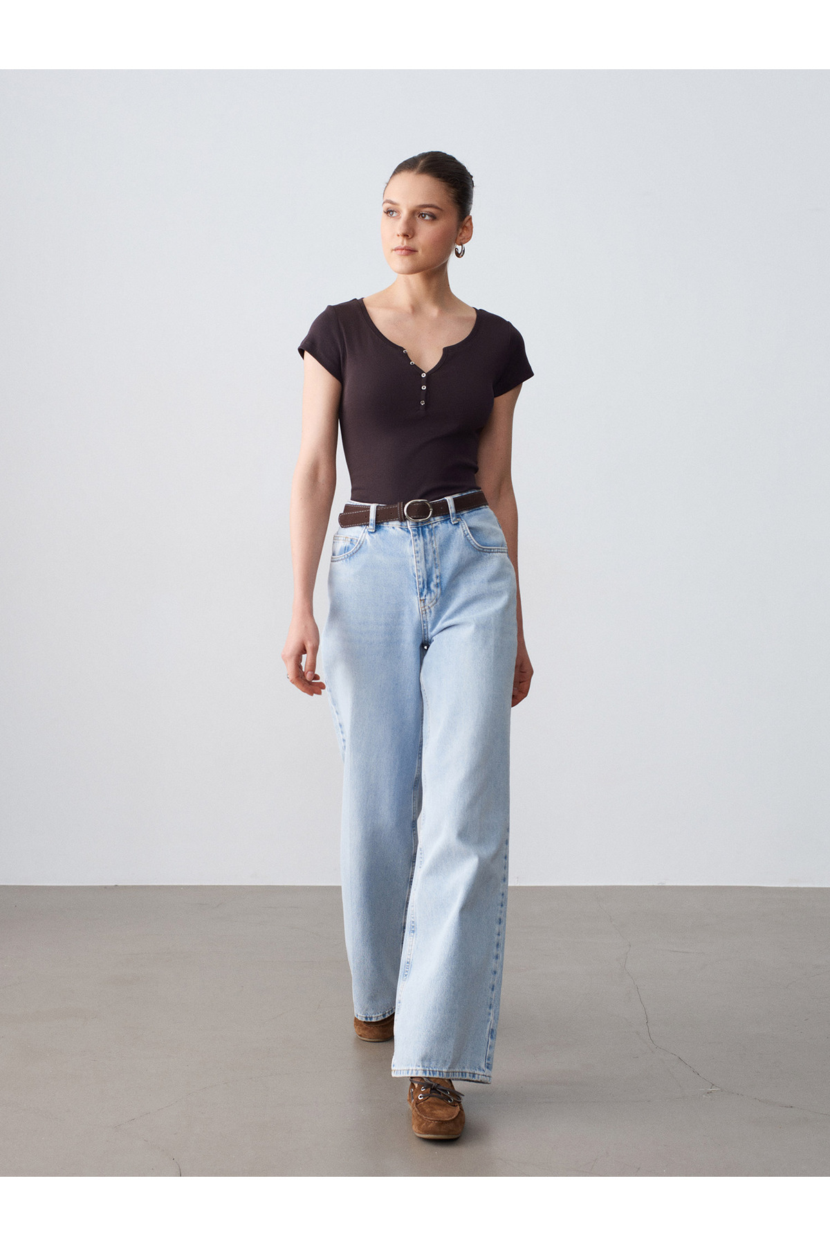32688 %100 Pamuk Basic T-Shirt