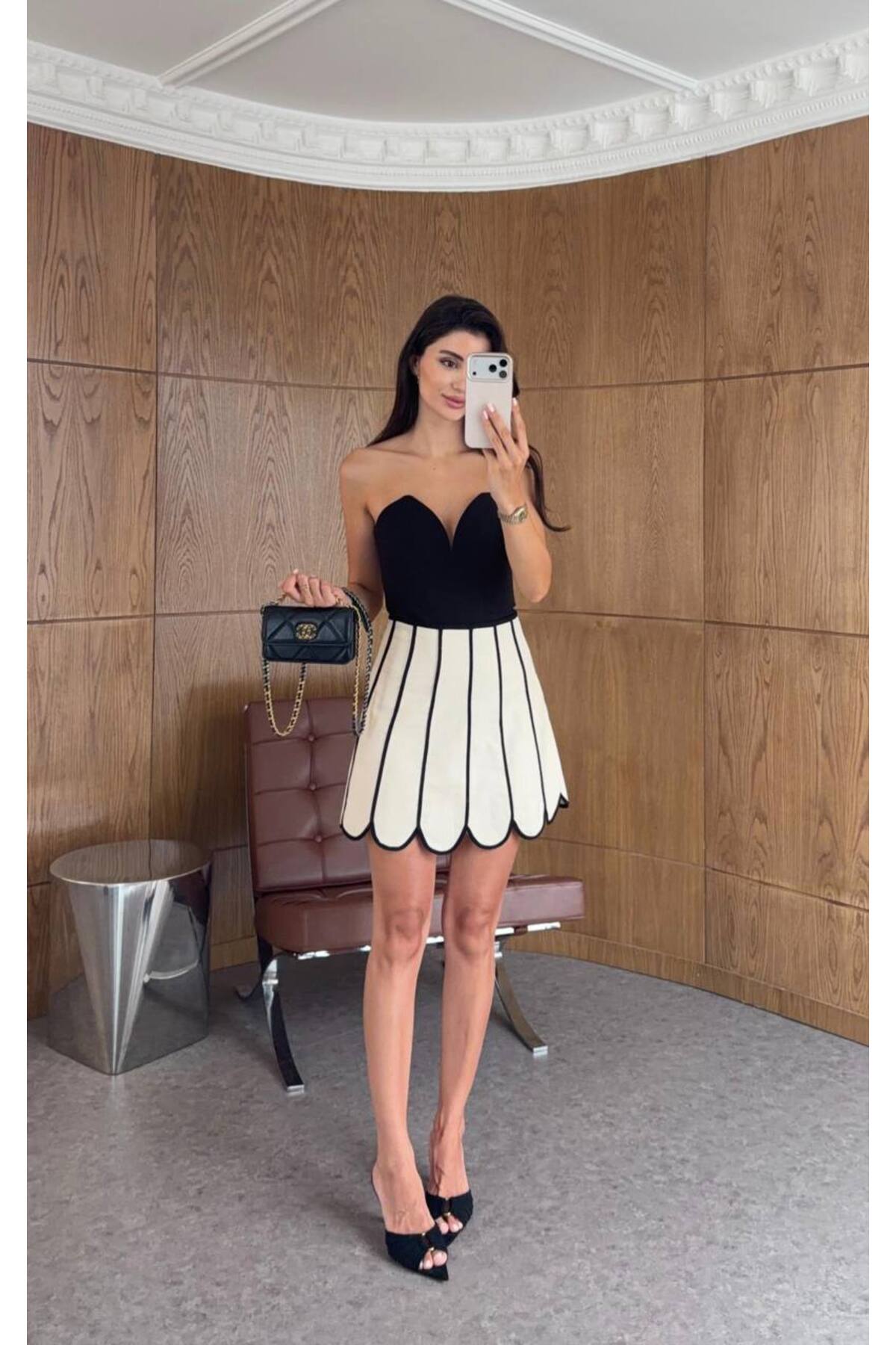 Kadın Noir Petal Etek