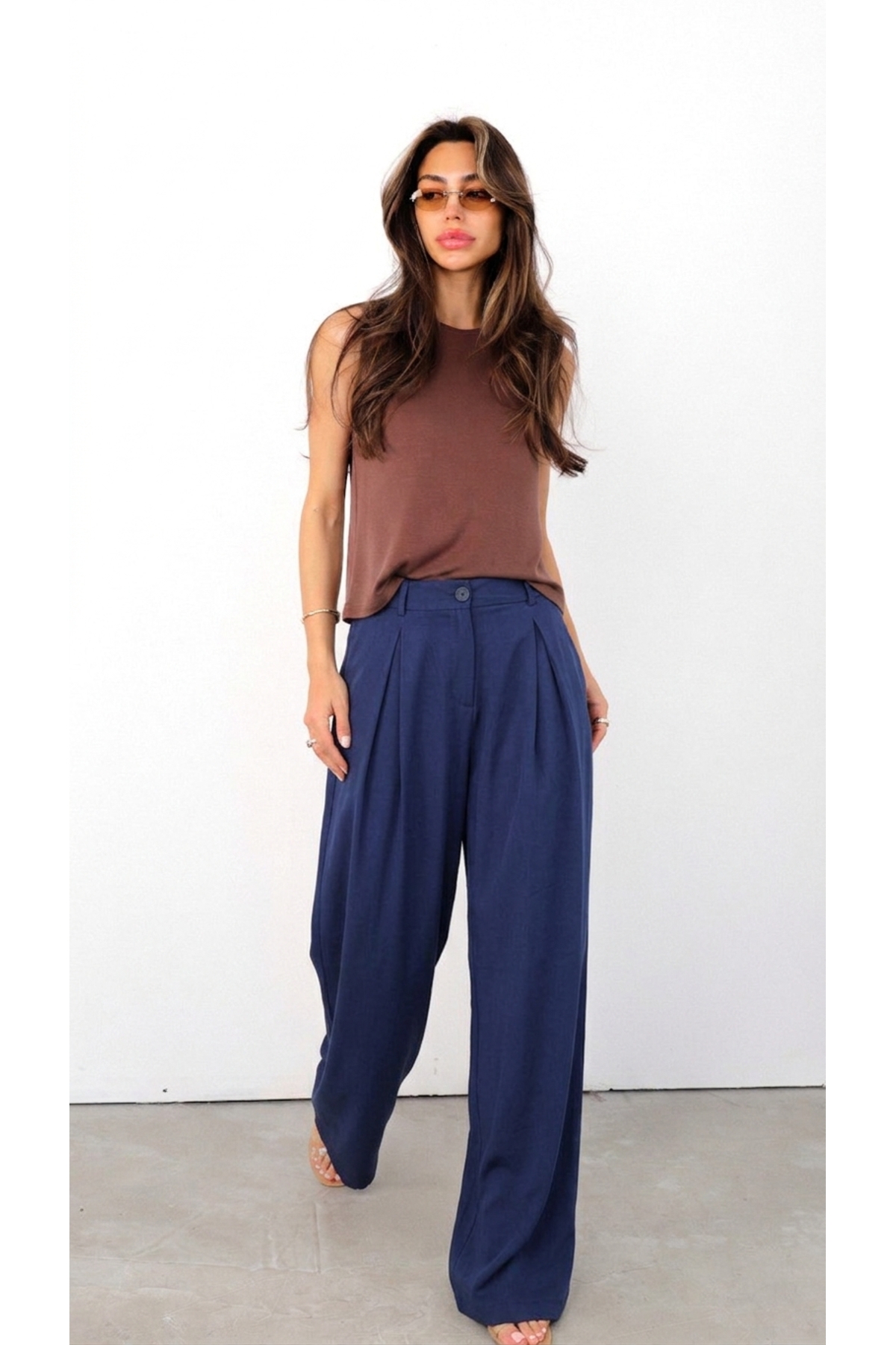 Kadın Tensel Elegance Plazzo Pantolon